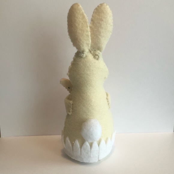 Momma and baby Bunny Felt Art Doll - Picture 3 of 5